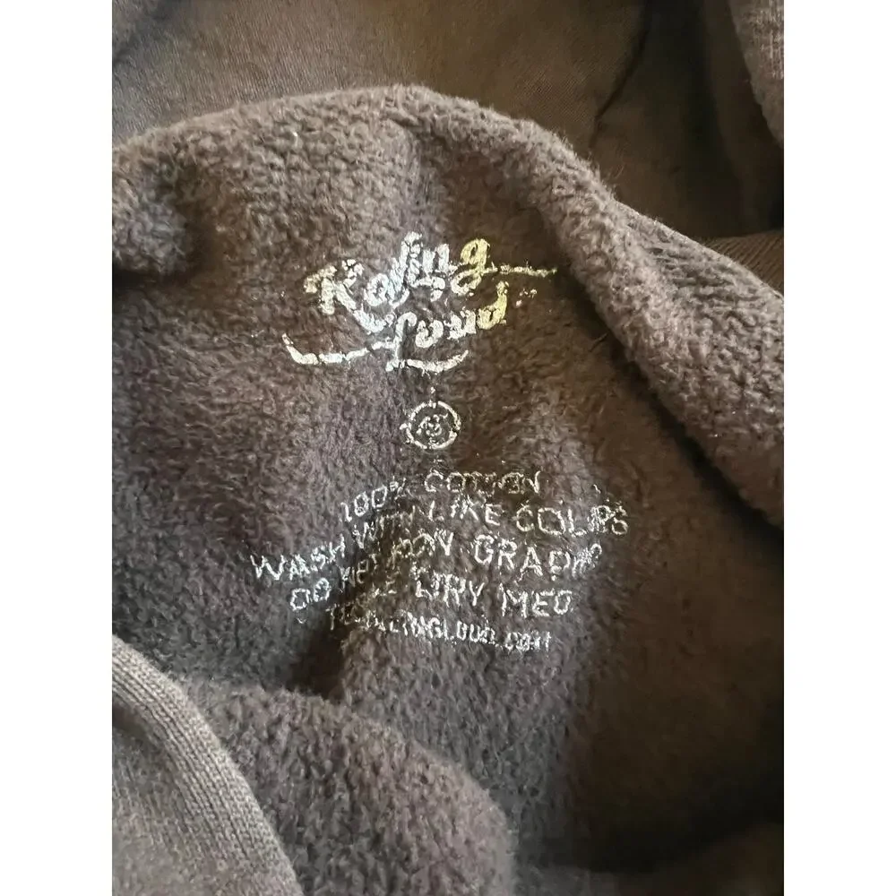 Rolling Loud Brown 100% Cotton Streetwear Hoodie With Stars Size S - Picture 4 of 4